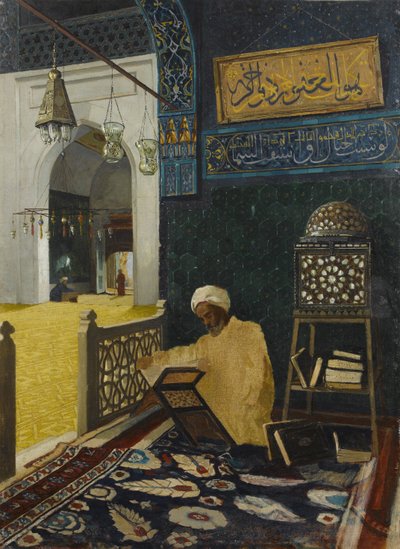 Recytując Koran autorstwa Osman Hamdi Bey