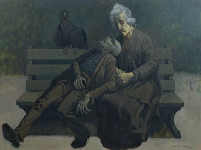 Ławka w Paryżu, 1960 autorstwa Osmund Caine