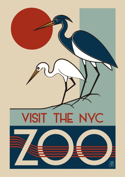 Art Deco w nowojorskim zoo autorstwa Osvaldo Russo