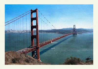 Widok na zatokę Golden Gate autorstwa Osvaldo Russo