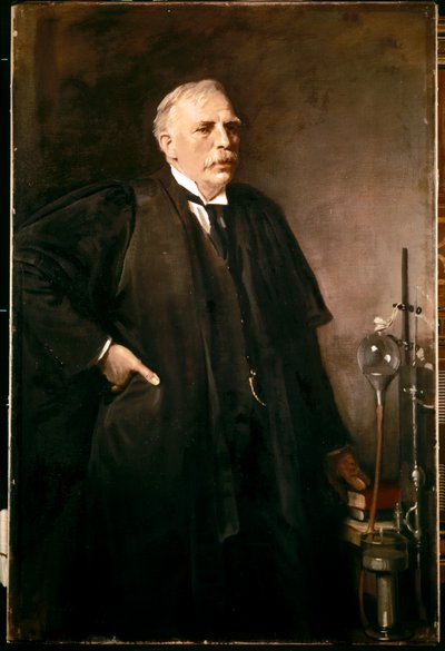Portret Ernesta Rutherforda autorstwa Oswald Hornby Joseph Birley