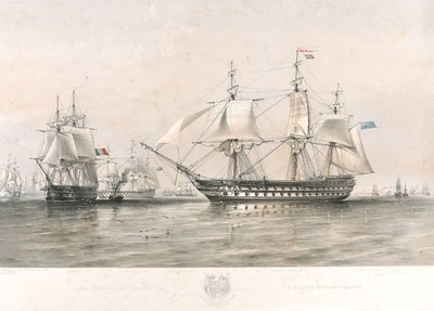 Floty angielska i francuska na Bałtyku autorstwa Oswald Walters (after) Brierly