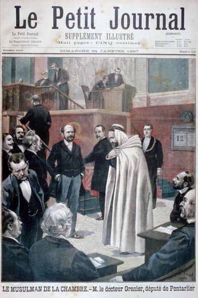 Dr Philippe Grenier, pierwszy muzułmański deputowany we francuskim Zgromadzeniu Narodowym, 1897 r. autorstwa Oswaldo Tofani