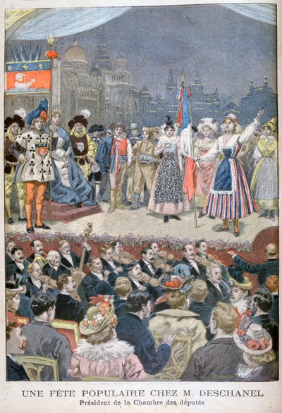 Święto popularne wśród Paula Deschanela, prezydenta Francji, 1900. autorstwa Oswaldo Tofani