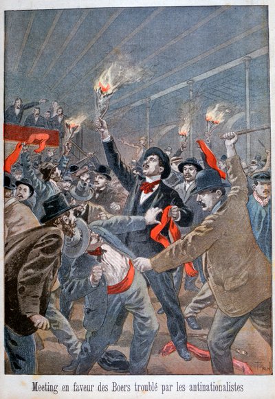 Spotkanie na rzecz Burów zaniepokojonych przez antynacjonalistów, 1900 autorstwa Oswaldo Tofani