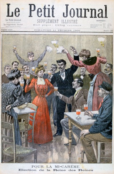 Środek Wielkiego Postu, wybór Królowej Królowych, 1900 autorstwa Oswaldo Tofani