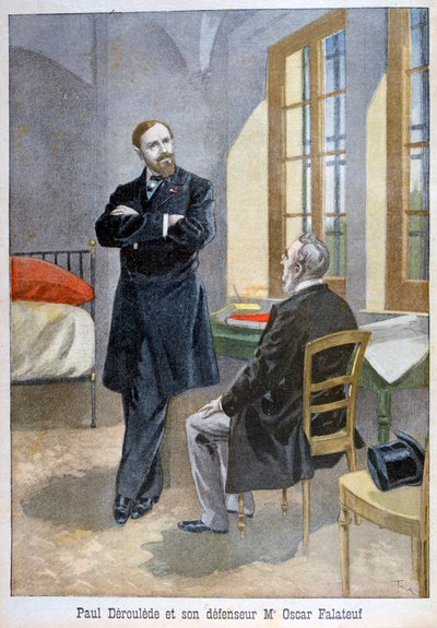 Paul Déroulède i jego obrońca Oscar Falateuf, 1899. autorstwa Oswaldo Tofani