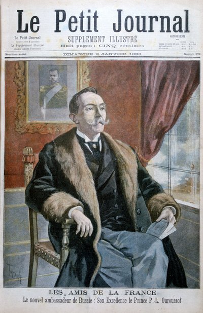 Książę PL Ouroussof, nowy ambasador Rosji, 1898 autorstwa Oswaldo Tofani