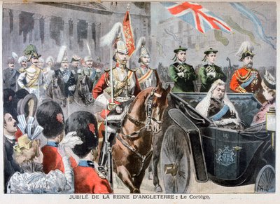 Procesja, Diamentowy Jubileusz Królowej Wiktorii, 1897 autorstwa Oswaldo Tofani