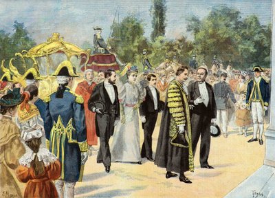 Sir Joseph Renals odwiedza Bordeaux autorstwa Oswaldo Tofani