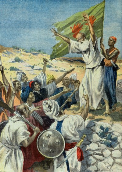 Powstanie w Indiach przeciwko obecności Anglików autorstwa Oswaldo Tofani