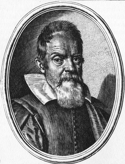 Galileo Galilei (grawerunek) autorstwa Ottavio (after) Leoni
