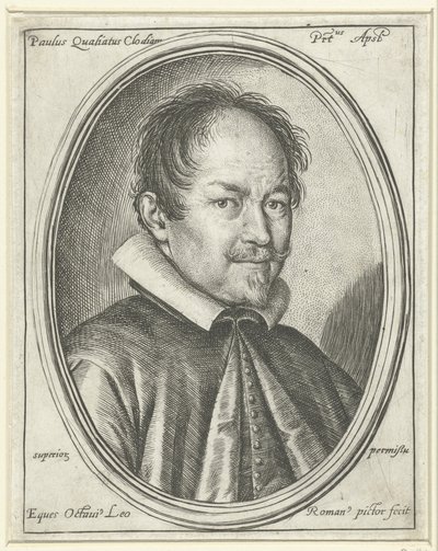 Portret kompozytora Paolo Quagliatiego w. 1555-1628, 1623 autorstwa Ottavio Maria Leoni