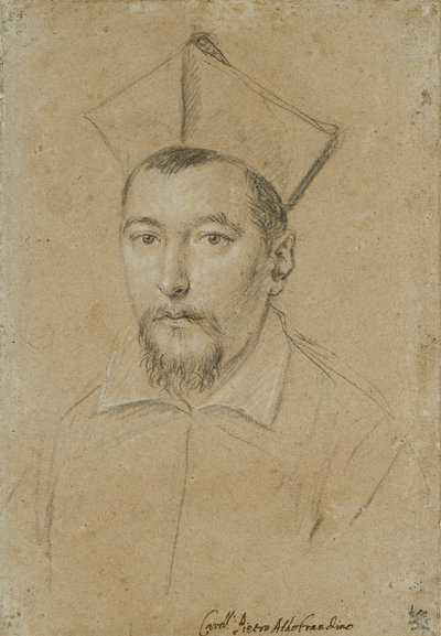 Portret kardynała Pietro Aldobrandiniego, początek XVII wieku autorstwa Ottavio Mario Leoni