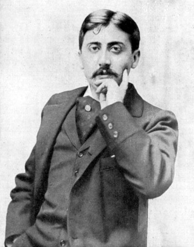 Marcel Proust, francuski intelektualista, powieściopisarz, eseista i krytyk, koniec XIX i początek XX wieku. autorstwa Otto