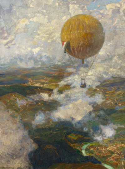 W balonie na uwięzi nad Wogezami autorstwa Otto Antoine