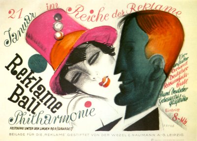 Plakat na Bal Reklamowy autorstwa Otto Arpke
