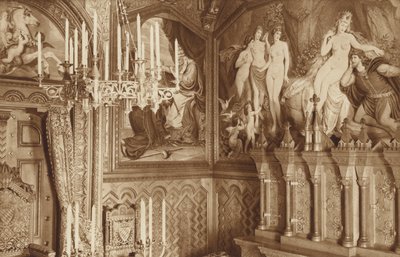 Bawarski zamek królów Neuschwanstein, studium, zdjęcia legendy Tannhauserów autorstwa Otto Ballerstedt