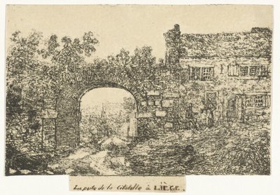 Cytadela w Luik Brama Cytadeli w Liège (tytuł na obiekcie) autorstwa Otto Baron Howen