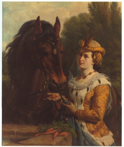 Jakuba z Bawarii ze swoim koniem autorstwa Otto Eerelman