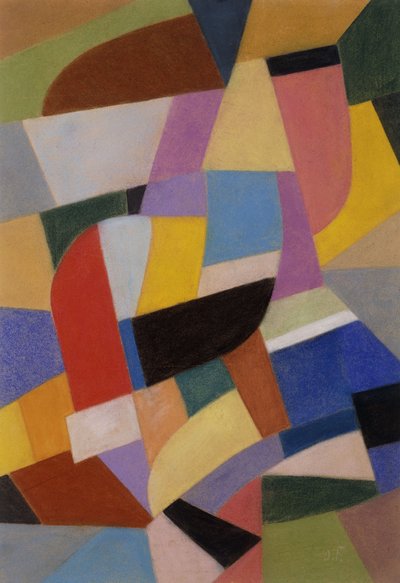 Kompozycja; Kompozycja, ok. 1935-1937 (pastel na papierze) autorstwa Otto Freundlich