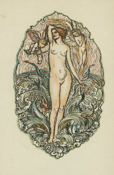Pieśni Anakreona (kolorowa litografia) autorstwa Otto Friedrich