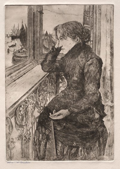 Akwaforty Wenecji: Piękny widok, 1882. autorstwa Otto H. Bacher