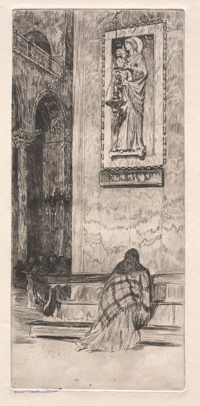 Akwaforty Wenecji: St Marks, 19 wieku. autorstwa Otto H. Bacher