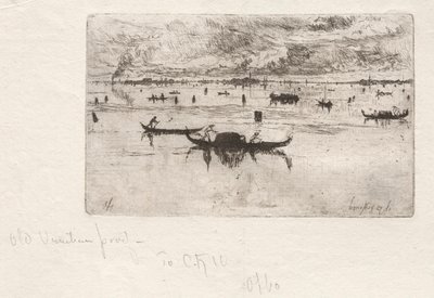 Patrząc w stronę Salute, Wenecja, 1880. autorstwa Otto H. Bacher