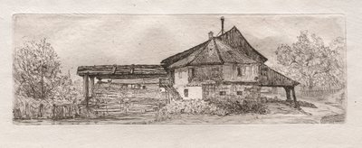 Stary Młyn nad Dunajem, 1879. autorstwa Otto H. Bacher
