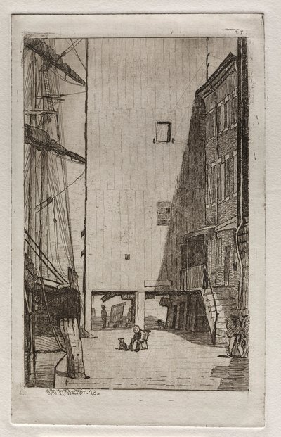 Statek i winda, 1878. autorstwa Otto H. Bacher