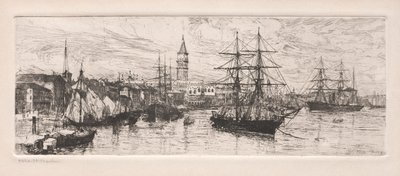 Wysyłka i Pałac Książęcy, 1888. autorstwa Otto H. Bacher