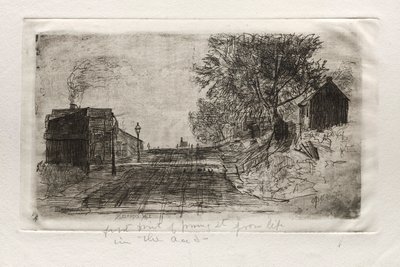 Ulica Wiosenna, 1878. autorstwa Otto H. Bacher