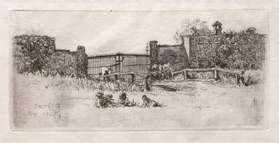 Brama, Lustheim, 1879. autorstwa Otto H. Bacher