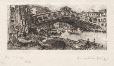 Rialto, Wenecja, 1880. autorstwa Otto H. Bacher