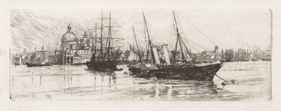 Dwie łodzie, Wenecja, 1880. autorstwa Otto H. Bacher