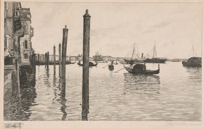 Kanał Grande, Wenecja autorstwa Otto Henry Bacher