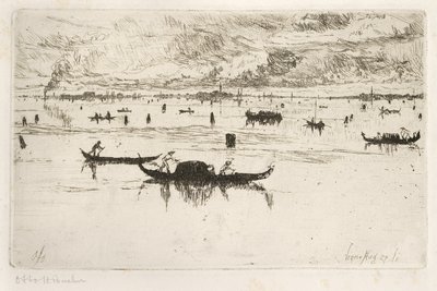 laguna veneta autorstwa Otto Henry Bacher