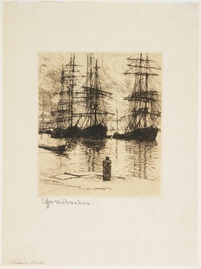 Wysyłka, Wenecja, 1879-1880 autorstwa Otto Henry Bacher