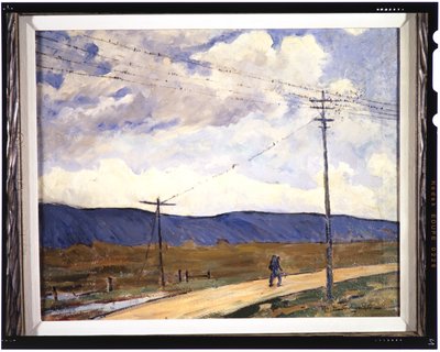 Migracja, ok. 1937 (olej na płótnie) autorstwa Otto Henry Schneider