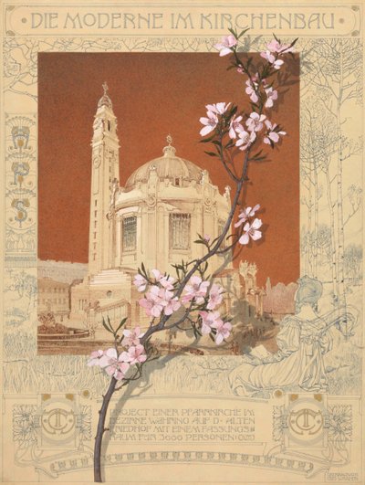 Kościół parafialny w Währing w Wiedniu, 1898-1899. autorstwa Otto Koloman Wagner