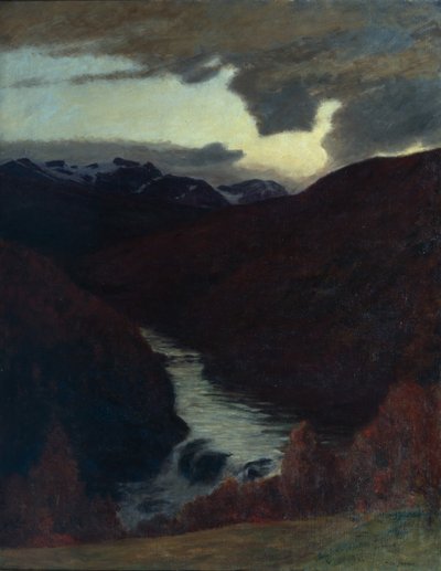 Jesień w górach, ok. 1890 (olej na płótnie) autorstwa Otto Ludvig Sinding