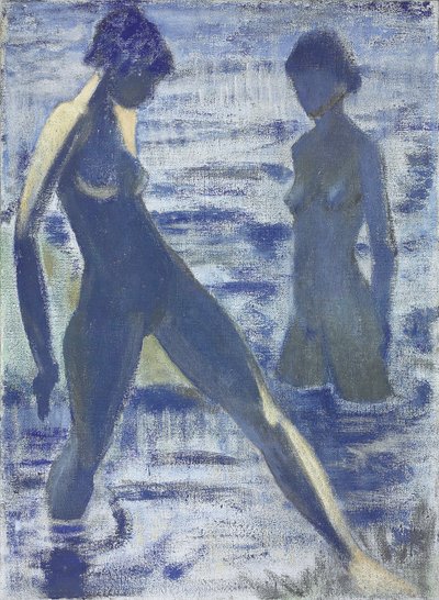 Kąpiących się, ok. 1927 autorstwa Otto Mueller