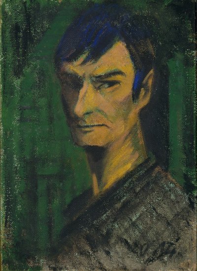 Autoportret, ok. 1921 (tempera na płótnie) autorstwa Otto Muller or Mueller