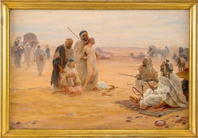 Le marche aux esclaves - Targ niewolników - Obraz Otto Pilny (1866-1936), olej na płótnie 1910 (80x120cm) - kolekcja prywatna autorstwa Otto Pilny