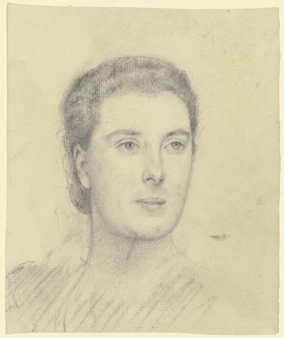 Portret damy (Margret Freebody?) autorstwa Otto Scholderer