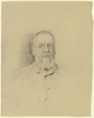 Portret starszego mężczyzny w okularach autorstwa Otto Scholderer