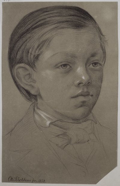 Portret dziecka autorstwa Wilhelma Amandusa Beera autorstwa Otto Scholderer