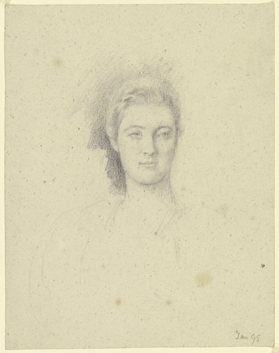 Portret panny Martin autorstwa Otto Scholderer