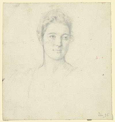 Portret panny Martin autorstwa Otto Scholderer